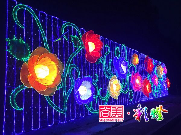 彭州丹景山第三十三屆牡丹花暨彩燈藝術節圓滿完成施工