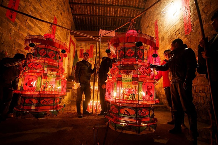 曆史悠久的江西贛州石城彩燈、客家花燈民俗文化
