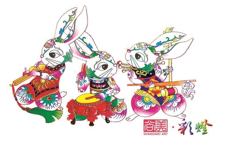 2023年兔年花燈、兔年彩燈設計方案卡通元素參考